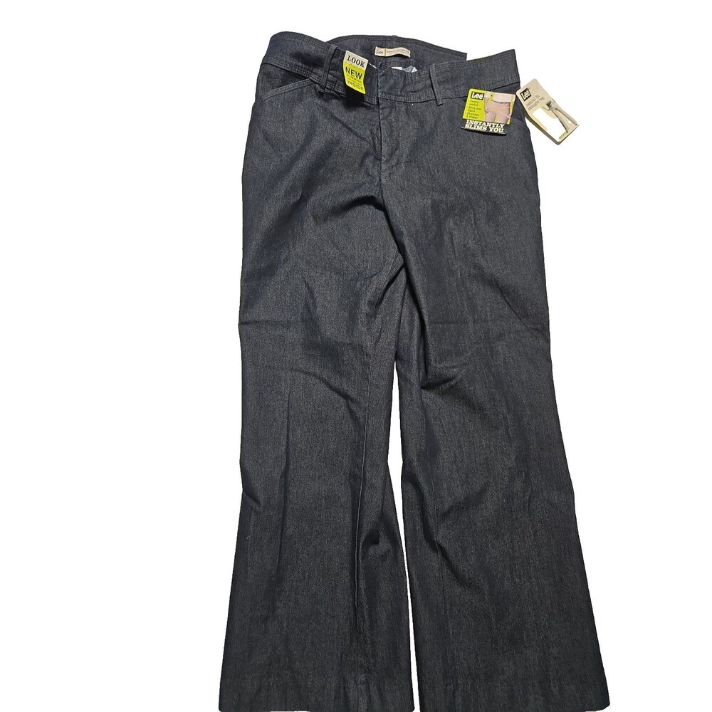 NWT Women’s Lee Stretch Straight Leg Slimming Denim Pants Size 16 Petite 34x29